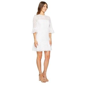 Kate Spade Lace Flounce Shift Dress Size 10
